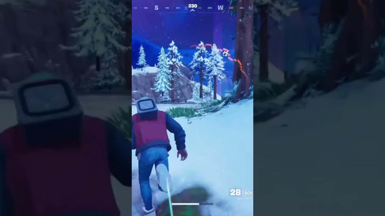 Attacking Fortnite with Marty McFly.