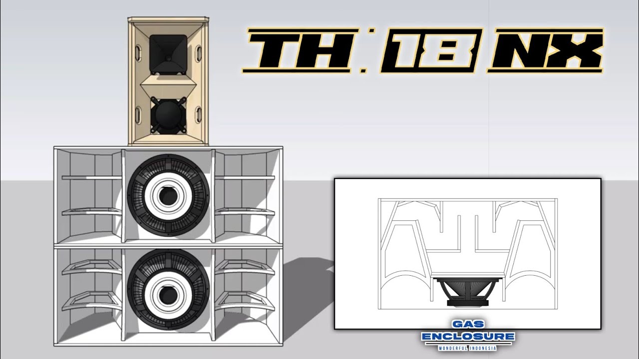 SKEMA BOX SUBWOOFER TH 18 NX (NMAX,DRAGON) ORIGINAL SINGLE SUBWOOFER TAPED HORN