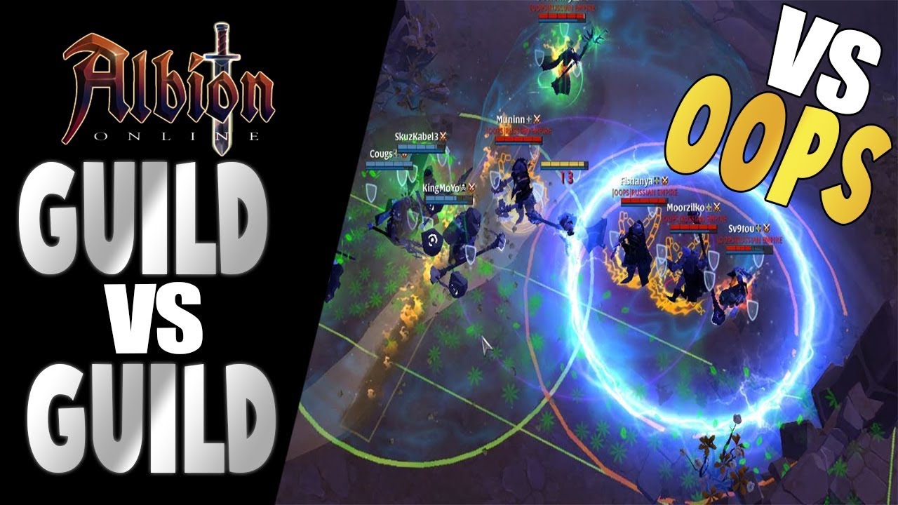 Albion Online | GvG Battle | SUN vs OOPS - Double Tank PvP