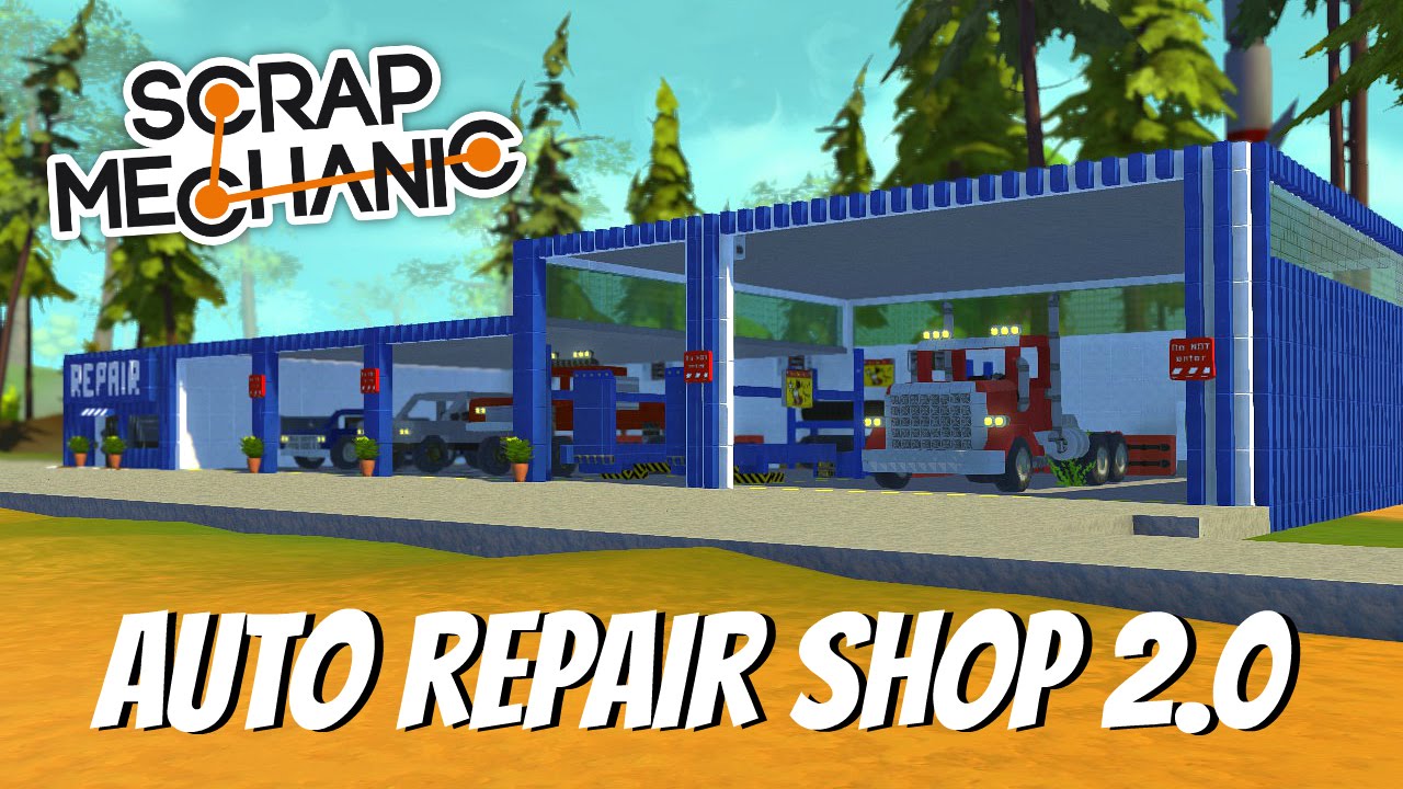 Scrap Mechanic Gameplay- EP 59- Car Repair Shop 2.0 (Download In The Description)