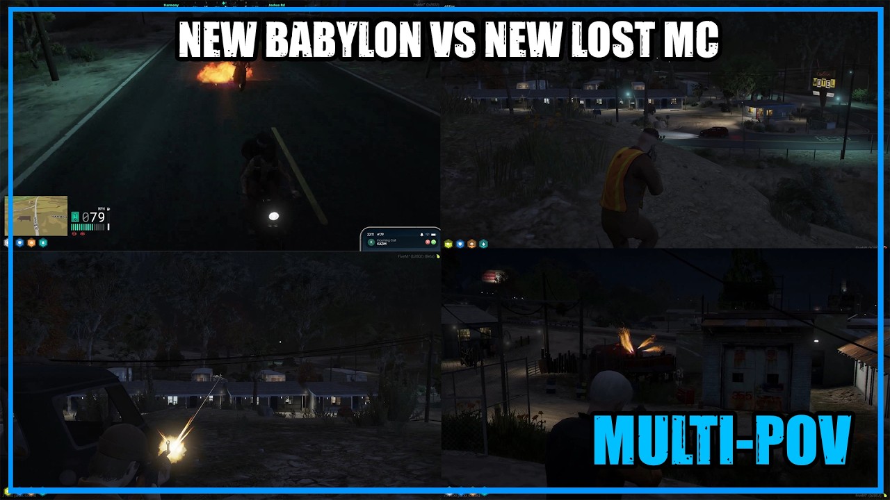 New Babylon Get Ambushed By New LostMC Outside Stab City | Nopixel GTARP
