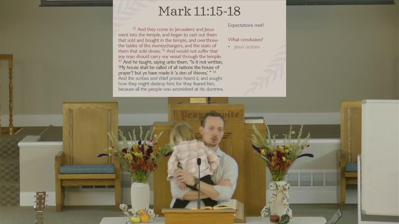 Prayer in the Gospels: Religious Hypocrisy - Mark 11 (10/15/25 Wednesday Evening)