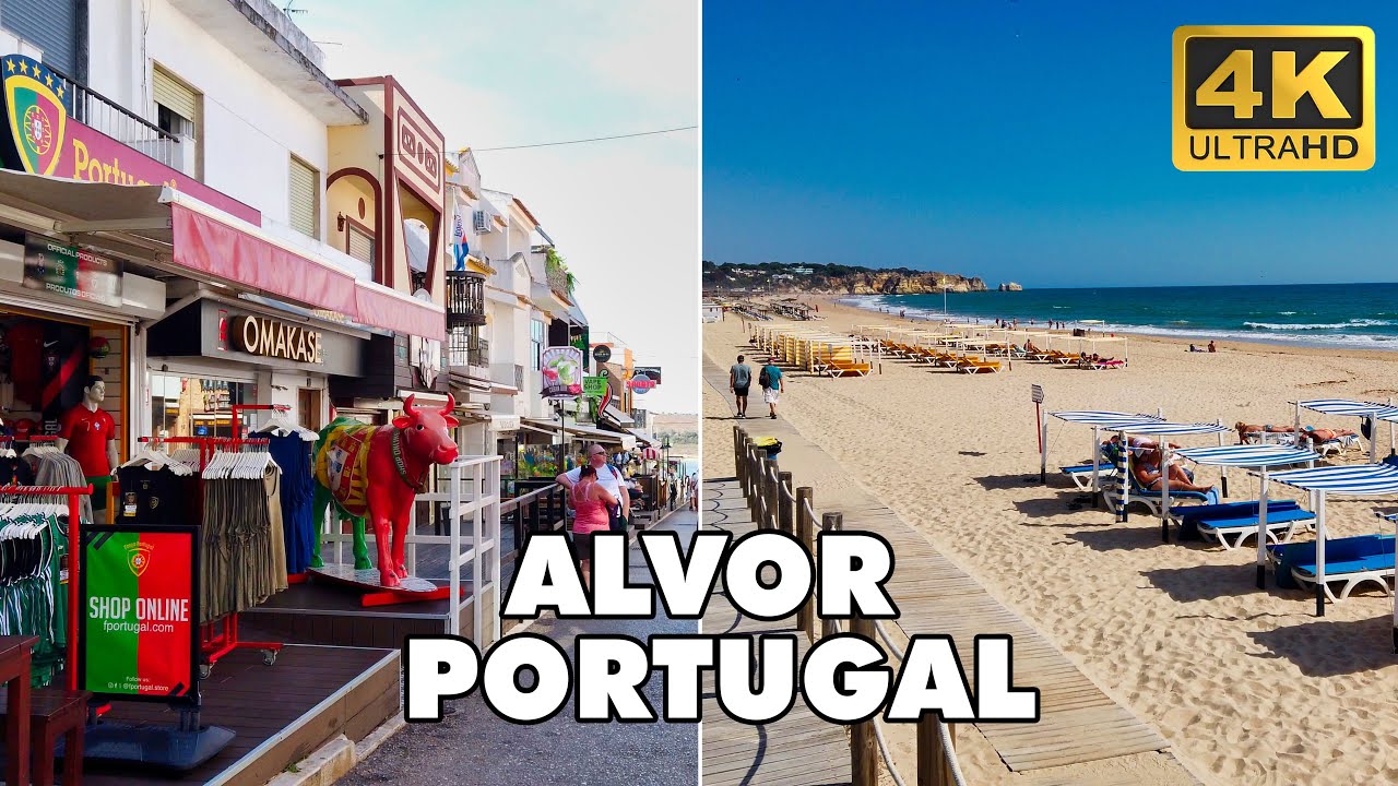 ALVOR Algarve Portugal 🇵🇹 | Walking Tour 🏖️🚶 [4K UHD]