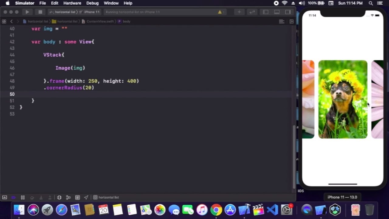 Horizontal List In SwiftUI - Horizontal Scroll View In SwiftUI - Horizontal Cards In SwiftUI