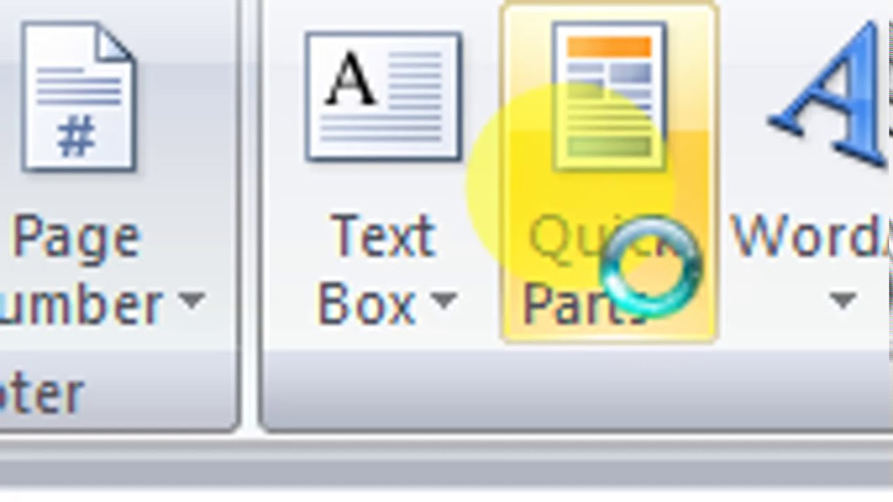 Quick parts in ms word | Quick parts in ms word in hindi | computer solution | ms word | quick parts