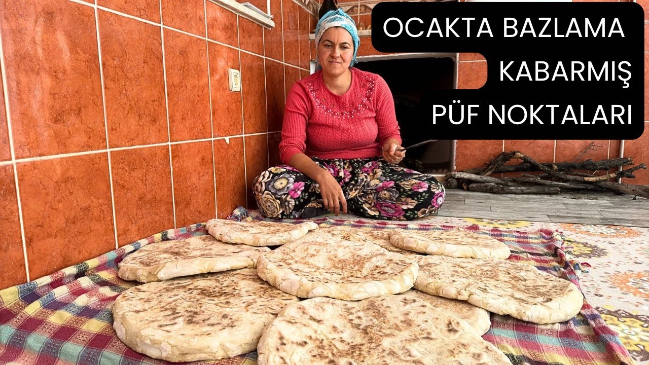 Kabarmış Köy Yapımı Bazlama Ekmek Tarifi - Püf Noktaları