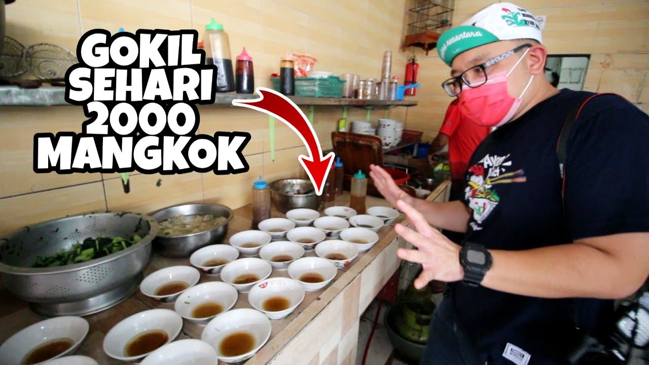 GOKIL !! SEHARI LUDES 2000 MANGKOK PADAHAL JUALANNYA DALAM GANG SEMPIT - MIE AYAM TEMAN CILEDUG