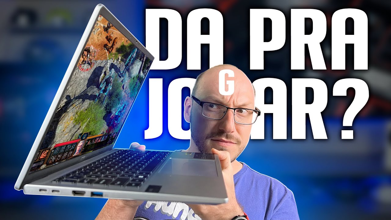 DÁ PRA JOGAR EM NOTEBOOK de PLANILHA? Testando um ultrafino em gameplay!
