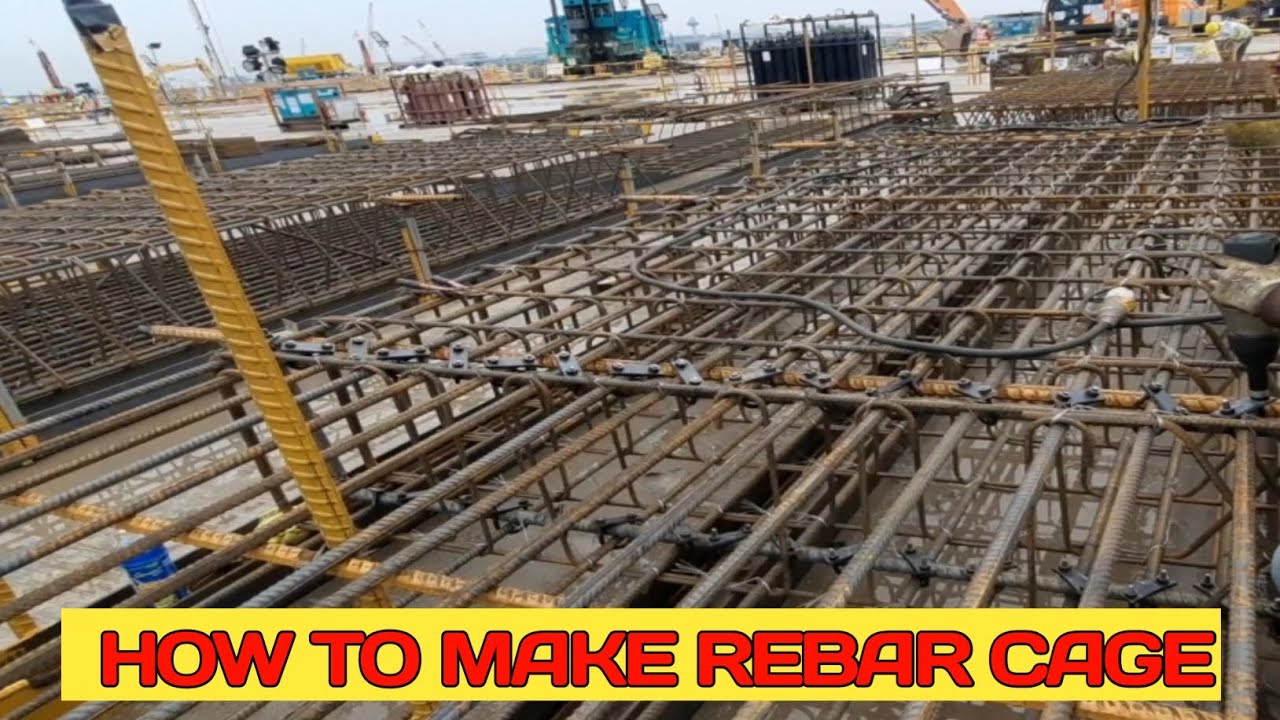 রিবার খাঁচা বানানোর পদ্ধতি, How to make rebar cage.