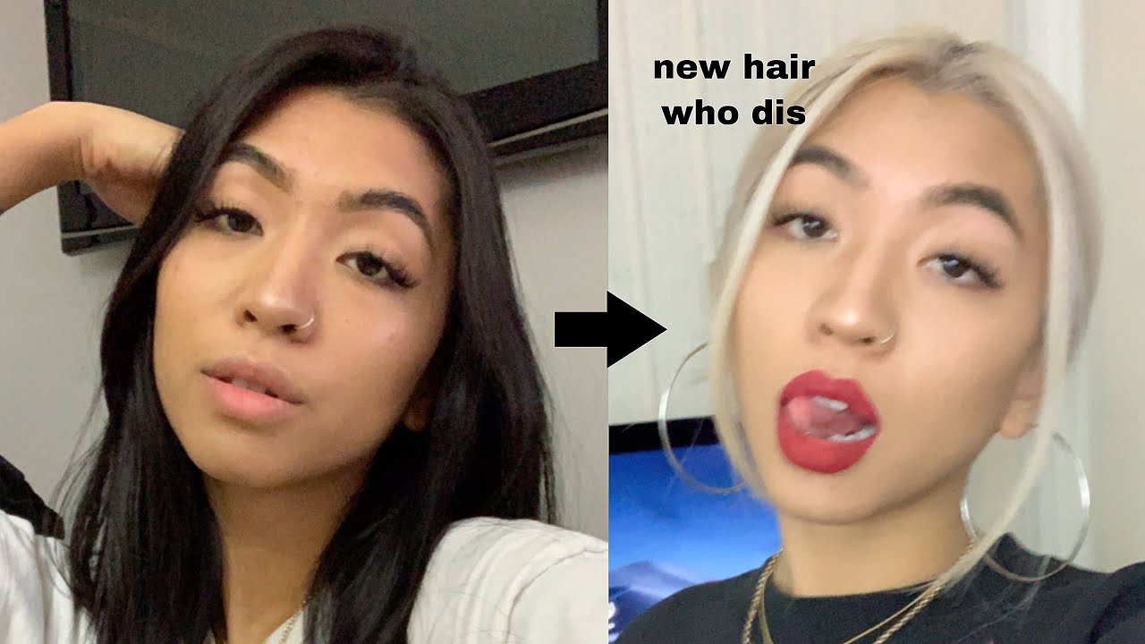 BLACK TO BLONDE IN ONE SESSION