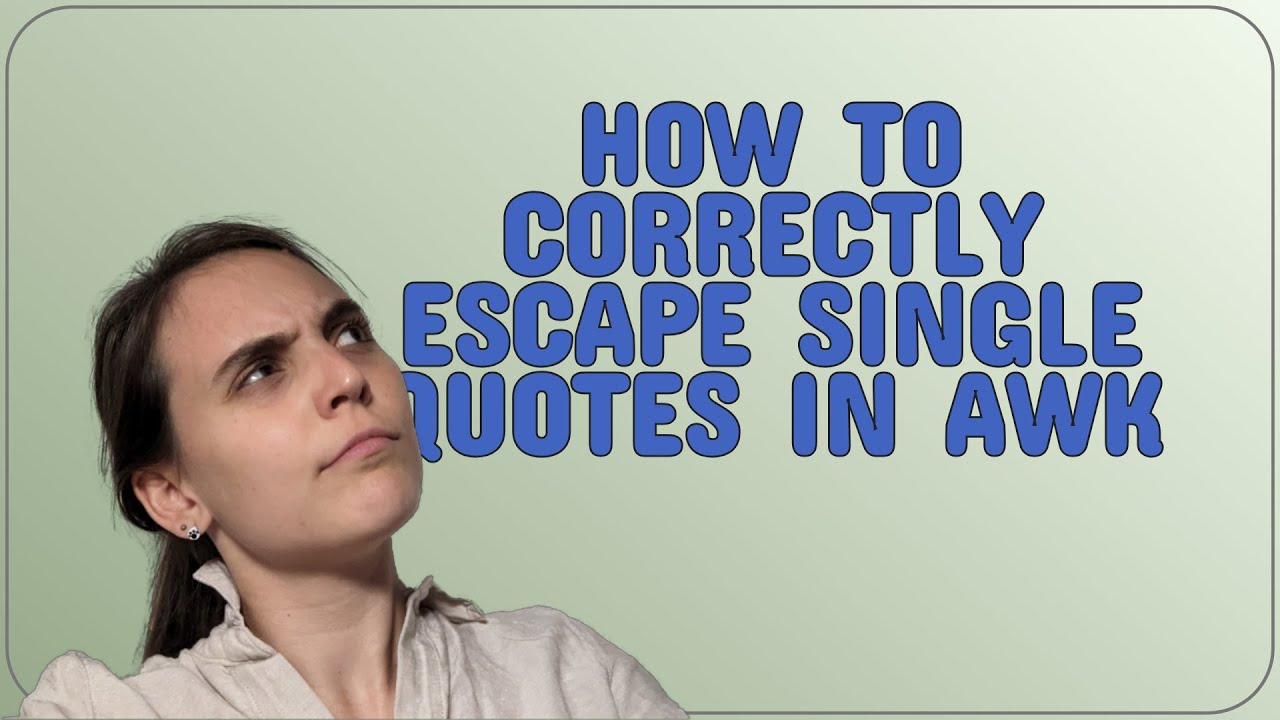 How to correctly escape single quotes in AWK