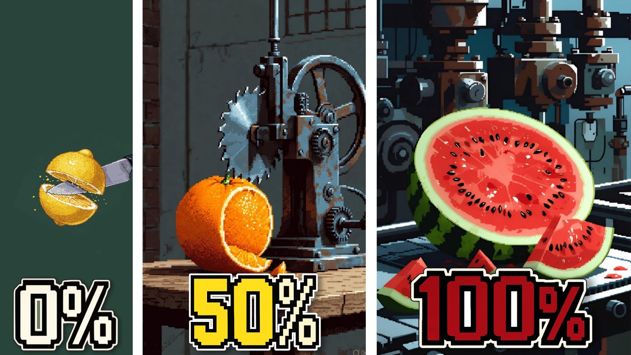 Aku Memotong 100% Buah di Fruit Factory Idle