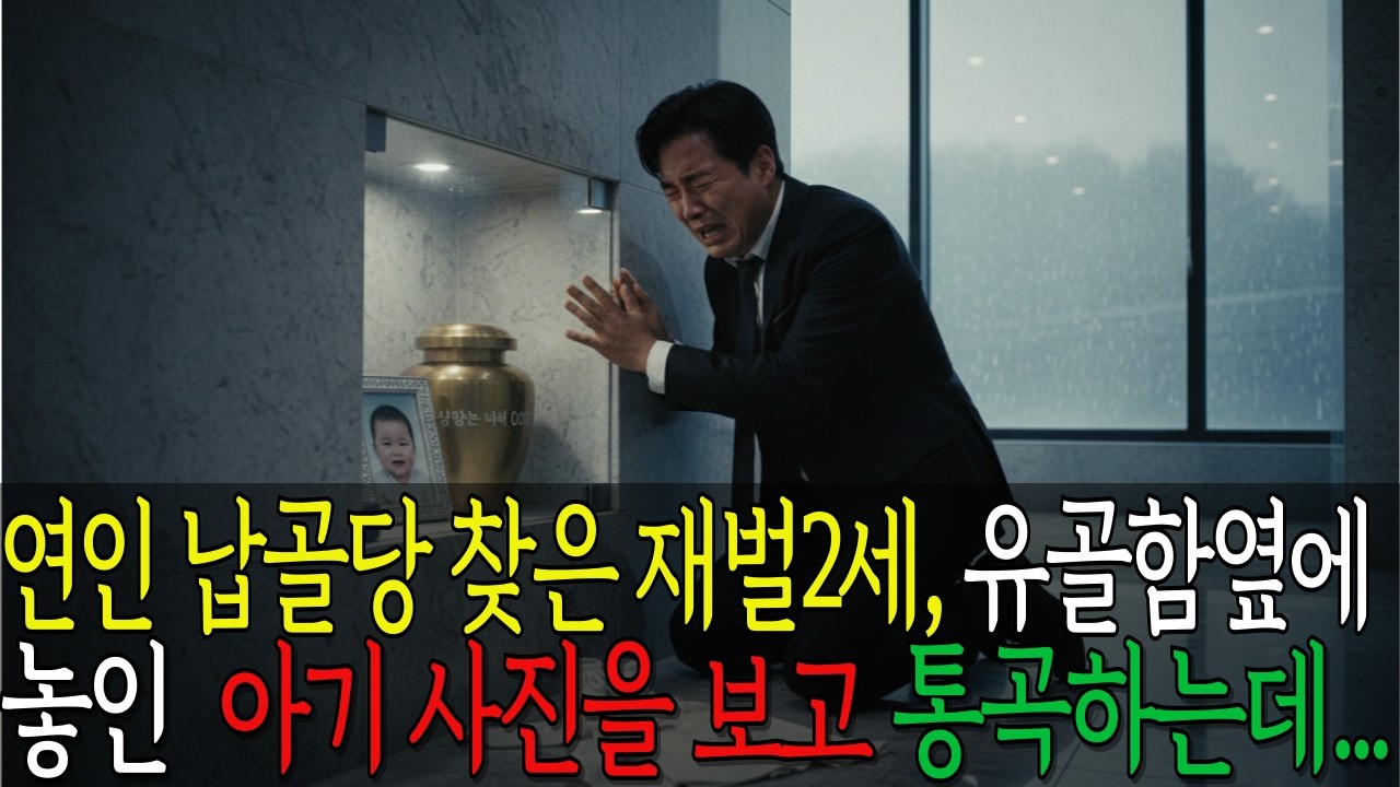 👉죽은연인의 납골당 찾은 재벌2세, 유골함 옆에 놓인 아기 사진을 보고