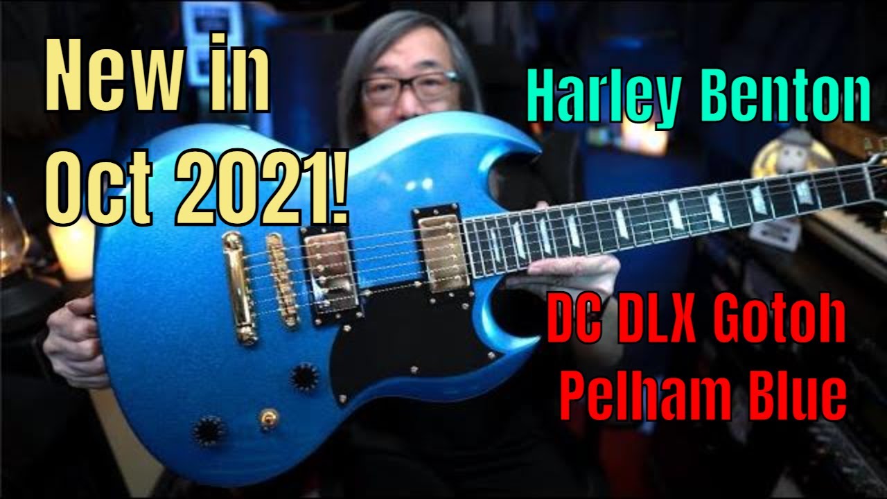 Harley Benton DC DLX Gotoh Pelham Blue