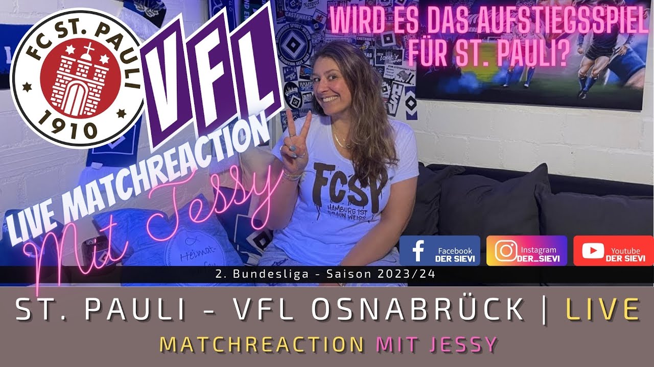 🔴 LIVE: St Pauli - Osnabrück | Das Aufstiegsspiel! | Match-Reaction mit Jessy