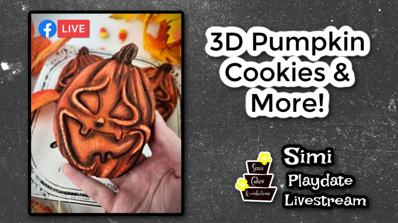 3D Pumpkin Cookies & More!  Simi Livestream Playdate Replay