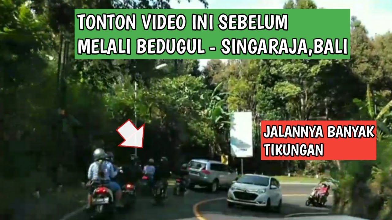 Perjalanan Bedugul ke Singaraja,Jalannya banyak tikungan