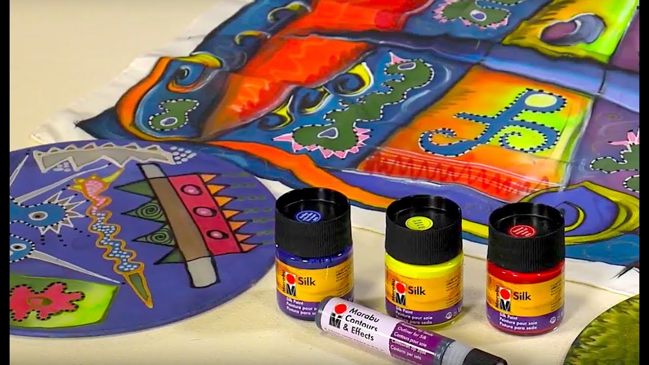 Painting with Marabu Silk