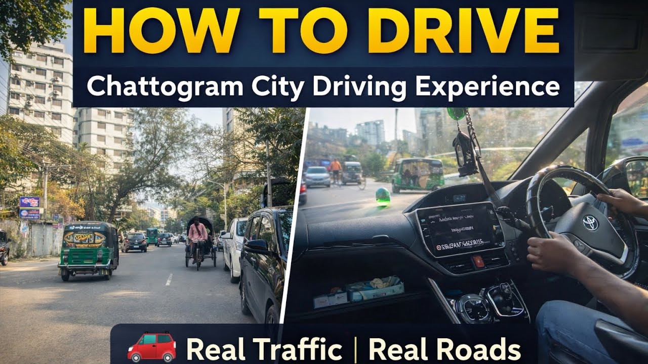 How To Drive in Chattogram City | Real Traffic Driving Experience 