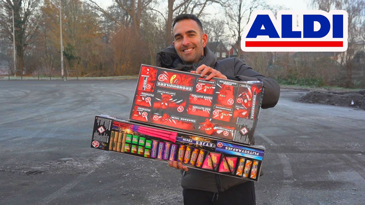 AL HET BESTE VUURWERK VAN DE ALDI AFSTEKEN!