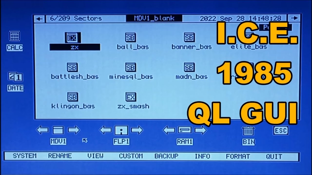Да, у Sinclair QL был графический интерфейс пользователя, и он был великолепен!