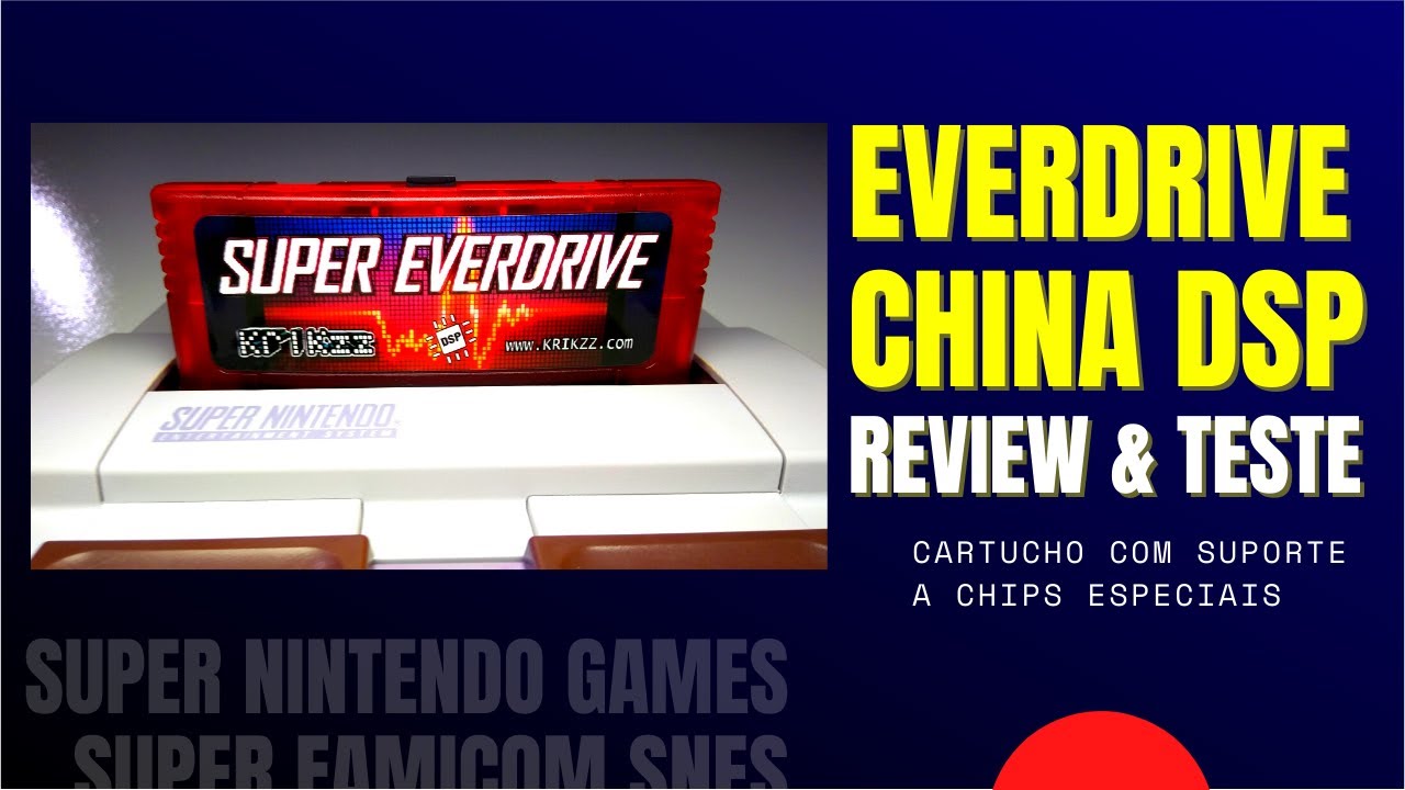 Novo Everdrive China Pro DSP Version para Super Nintendo do Aliexpress Review Comparação e Teste