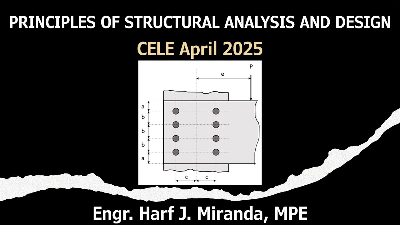PSAD SITUATION 158: Eccentrically Loaded Bolted Connection | CELE April 2025