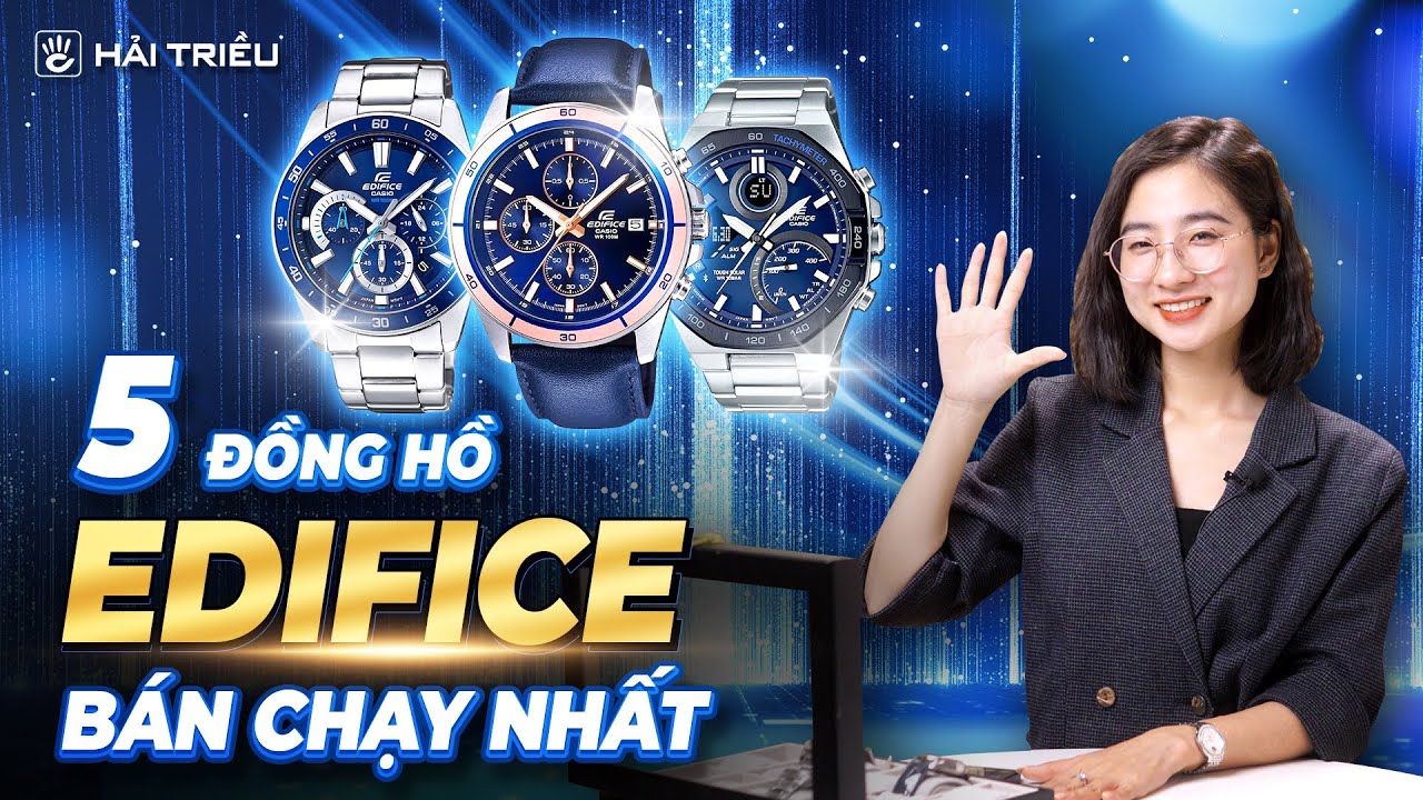 Top 5 Đồng hồ Casio Edifice mặt xanh BÁN CHẠY NHẤT năm
