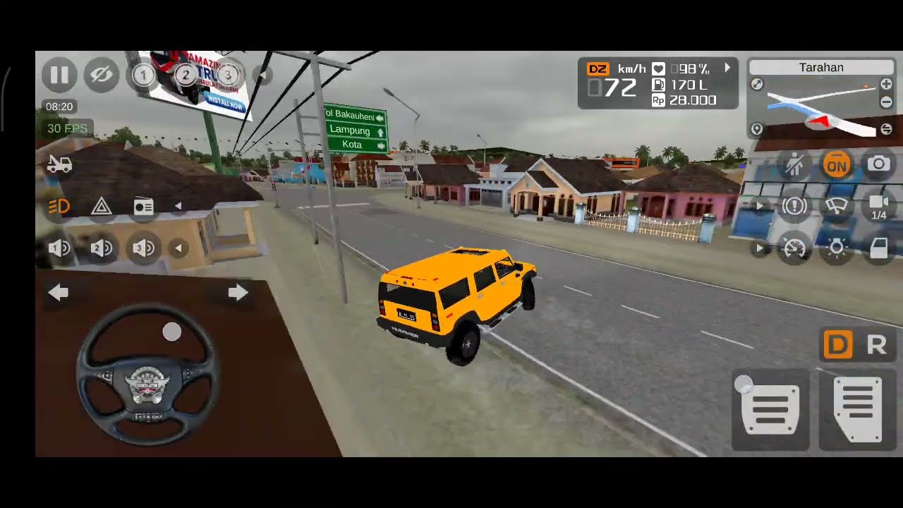 Test driving HUMMER H2
