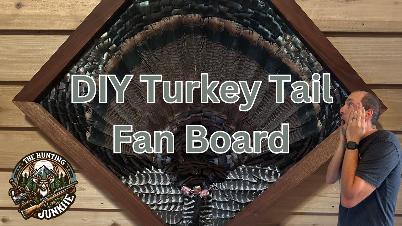 DIY Turkey Tail Feather Fan Board