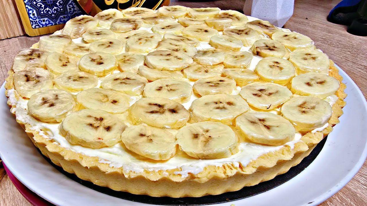 اروع تارت البنان🍌 بعجينة ذوب في اليد قبل الفم لسهرات رمضان🌙جات واووو🔥 تحمر لوجه في جميع المناسبات