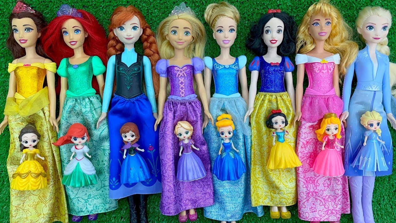 Disney Princess Doll Makeover ~ DIY Miniature Ideas for Barbie   Wig, Dress, Faceup, andMore! DIY
