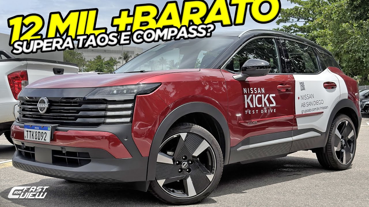 NOVO NISSAN KICKS 2026 +BARATO E EQUIPADO QUE TAOS, COROLLA CROSS, COMPASS E BOREAL NESSE PREÇO!