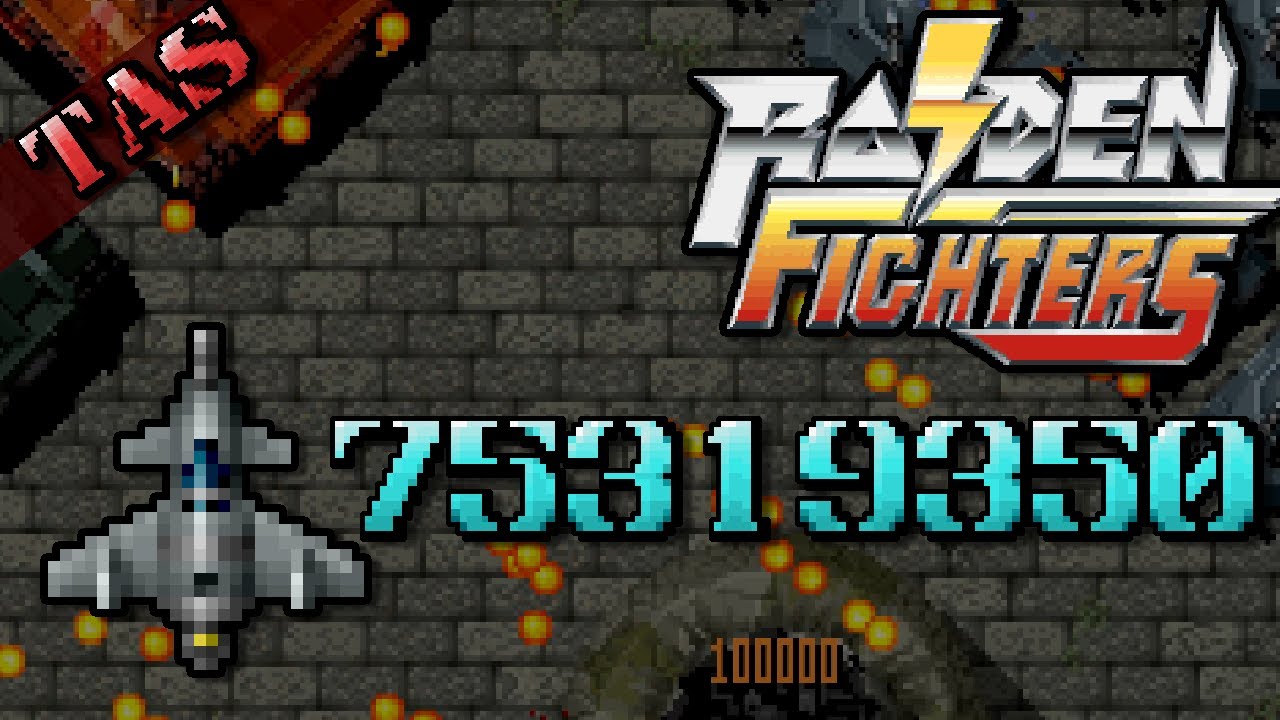 [TAS] Raiden Fighters - 75,319,350 Points as Slave / [TAS] ライデンファイターズ 7531万