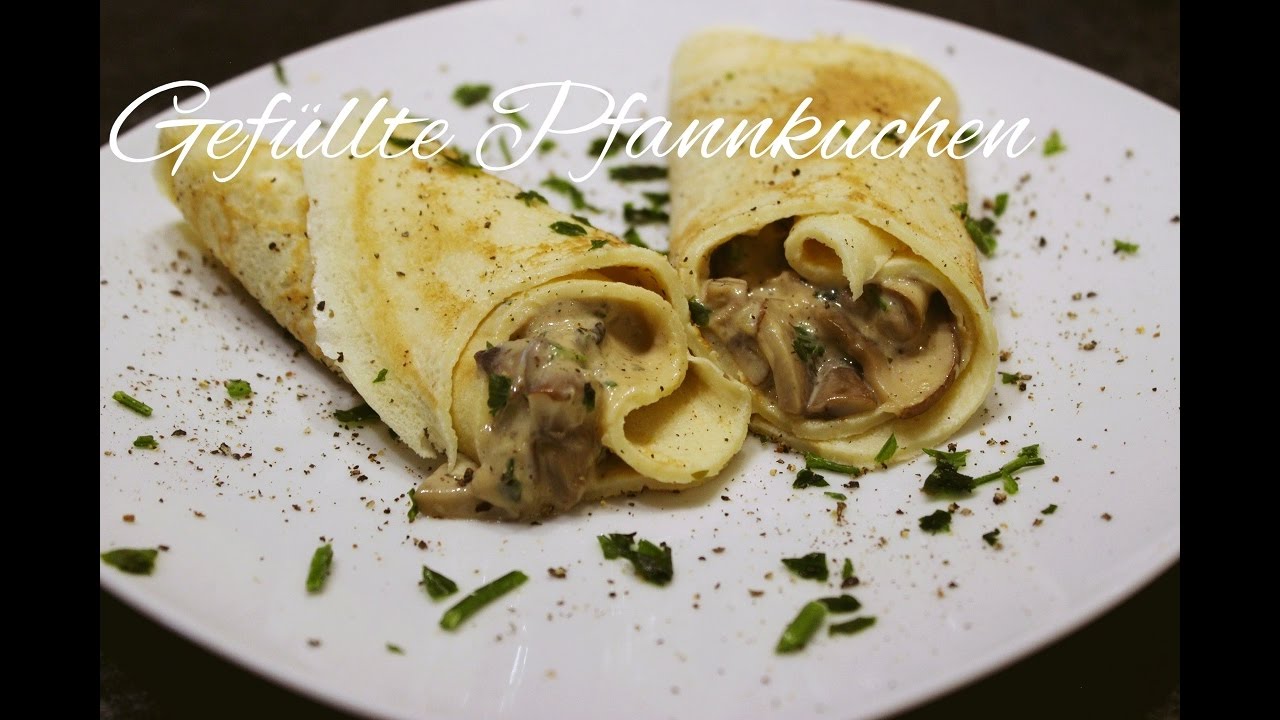 ♥ Pilzsoße / Pilzfüllung für Pfannkuchen ♥ Gefüllte Pfannkuchen