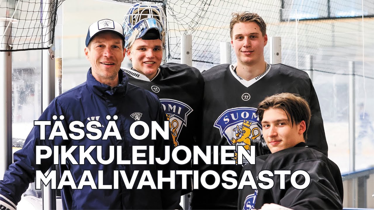 Tämä kolmikko tukkii Pikkuleijonien maalin: Rimpinen, Saarinen, Kerkola