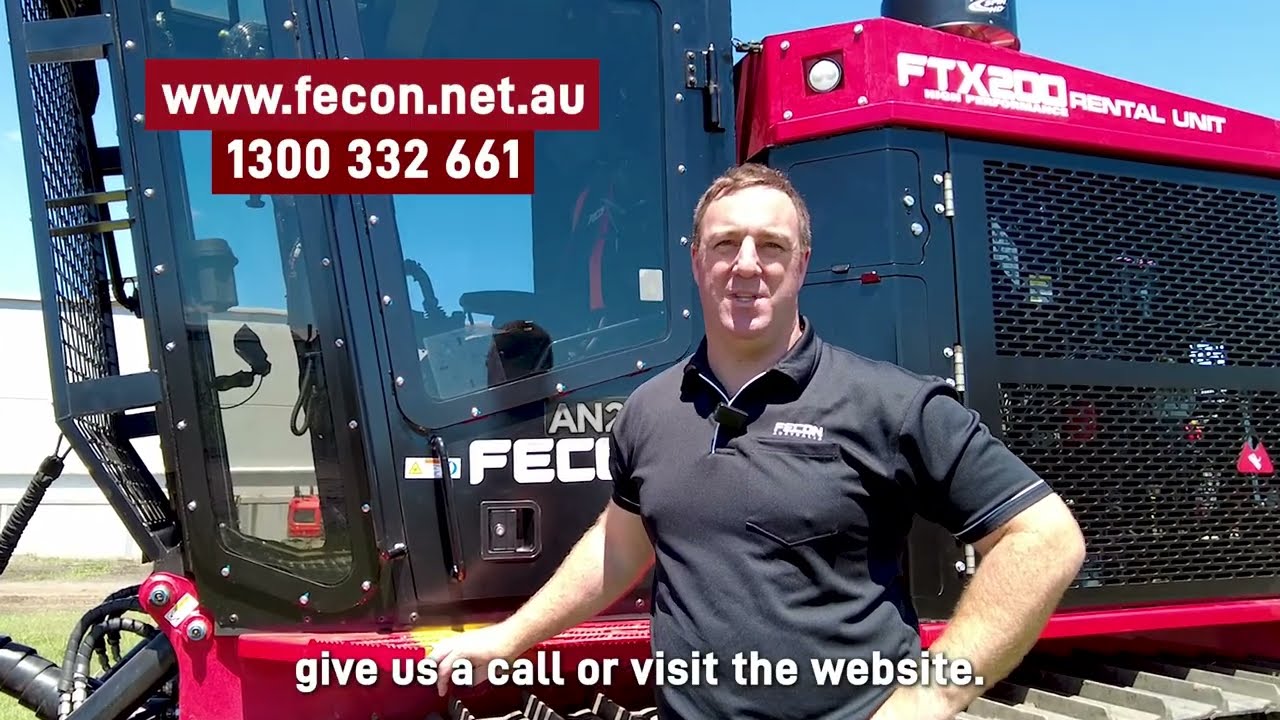 Fecon FTX150-2 and FTX200 Mulching Tractors - with Klaas from Fecon Australia