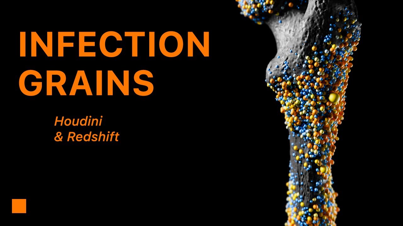 Houdini Tutorial - Beginner Infection Grains | Houdini & Redshift Tutorial