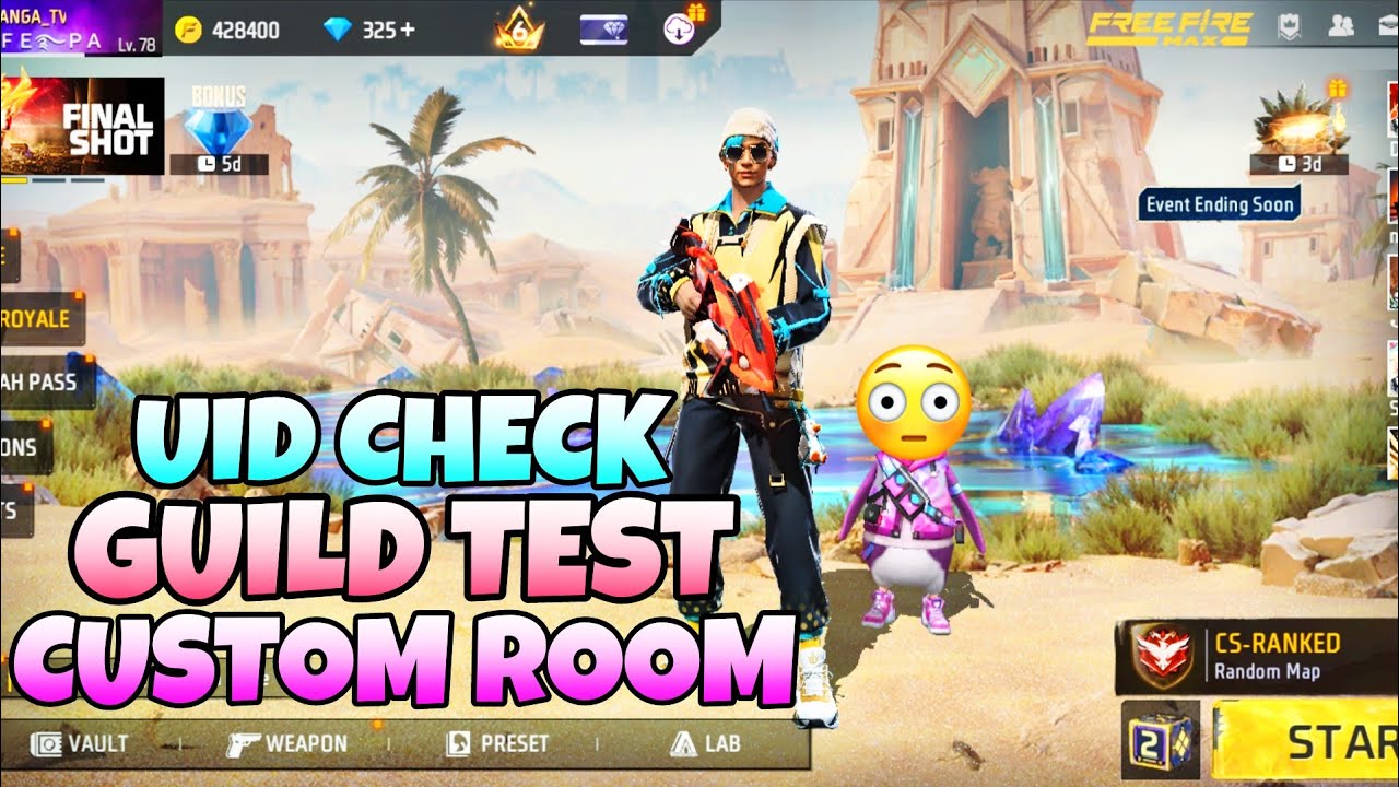 UID CHECK HOJAYE | GUILD TEST | CUSTOM ROOM #shortslive