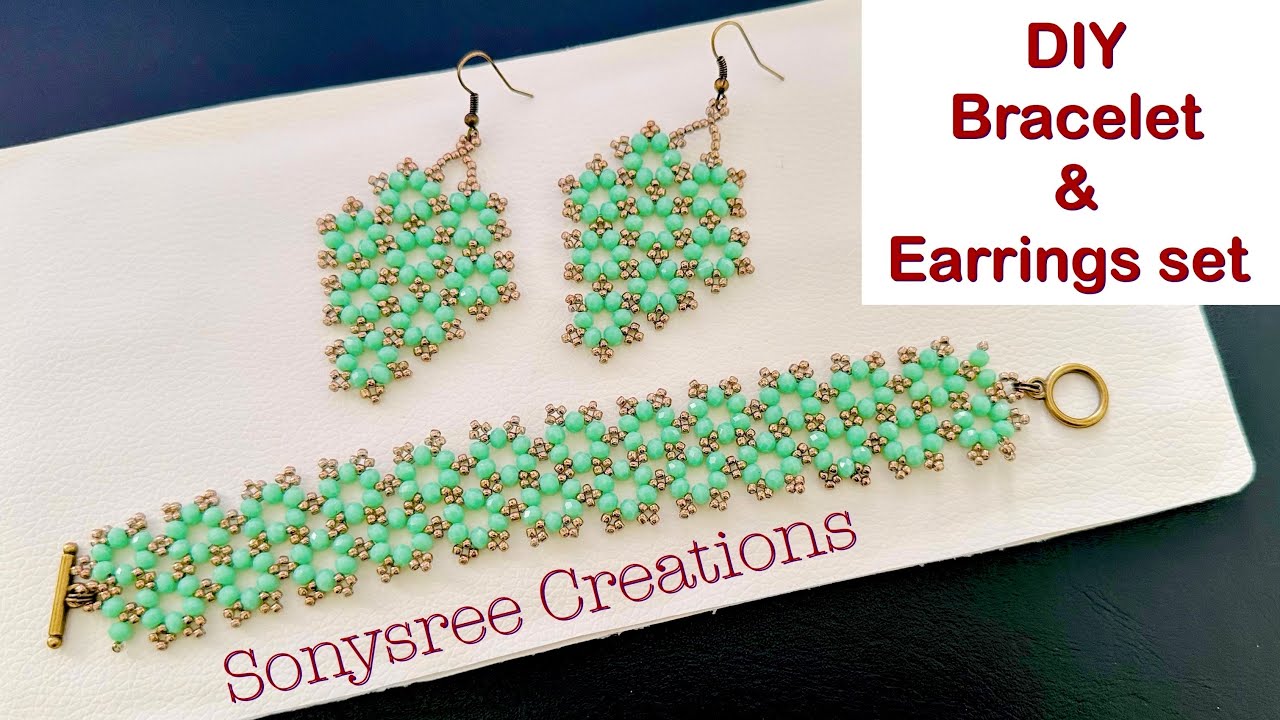 Mother’s Day Gift idea || May Party wear Bracelet and Earrings Tutorial