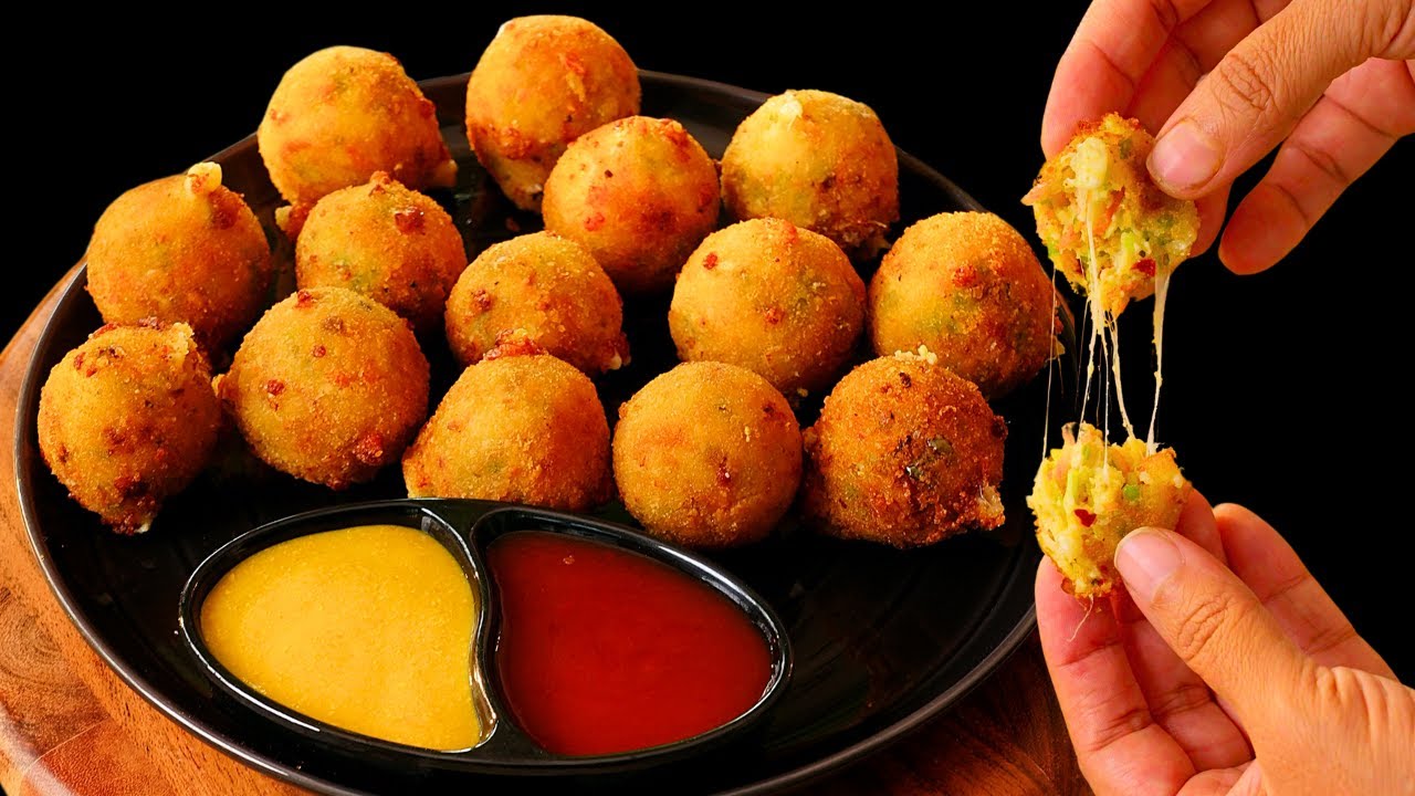 Paneer cheese ball | Cheese ball recipe | पनीर चीज़ बॉल | How  to make Cheese Balls | Kabitaskitchen