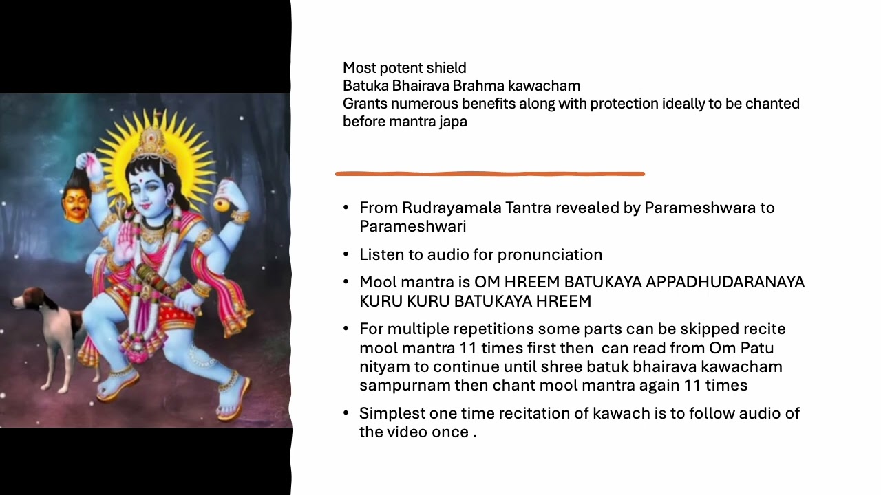 Batuka bhairava Brahma kawach by his little brother vatuka bhairava sadhak