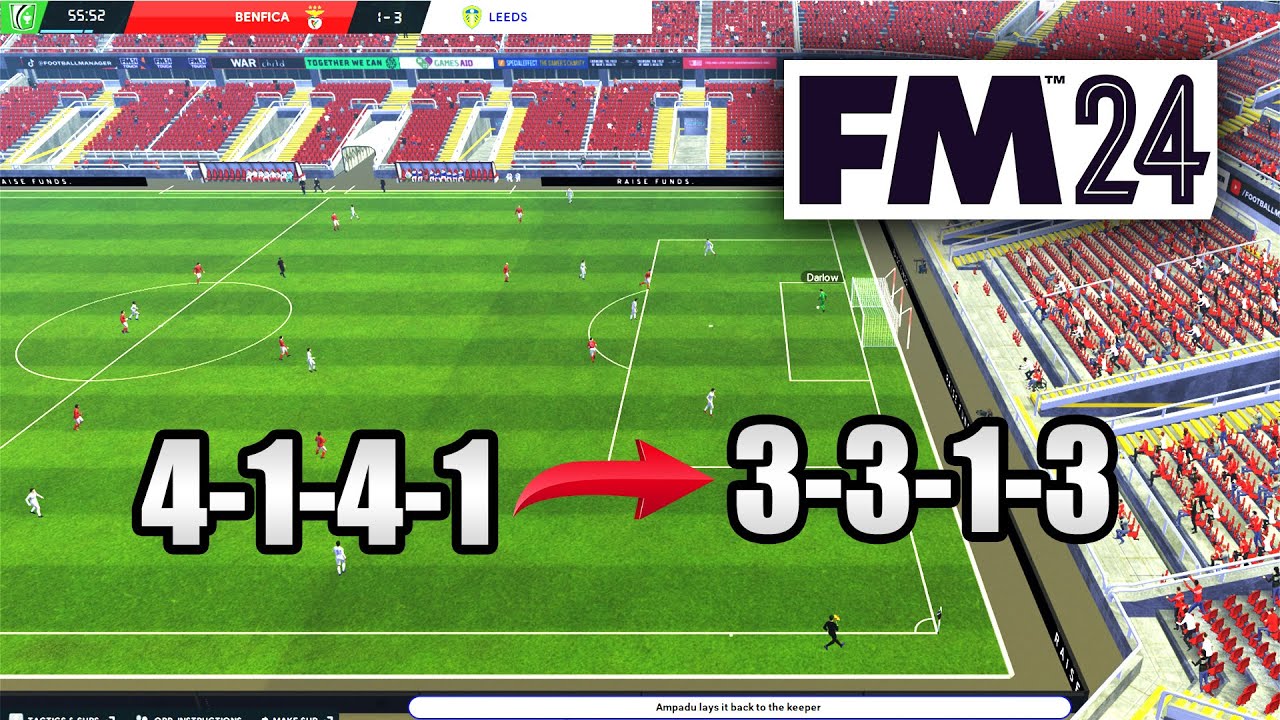 FM24 Positional Play | Bielsa's 4-1-4-1 ATTACK | FM24 TACTIC