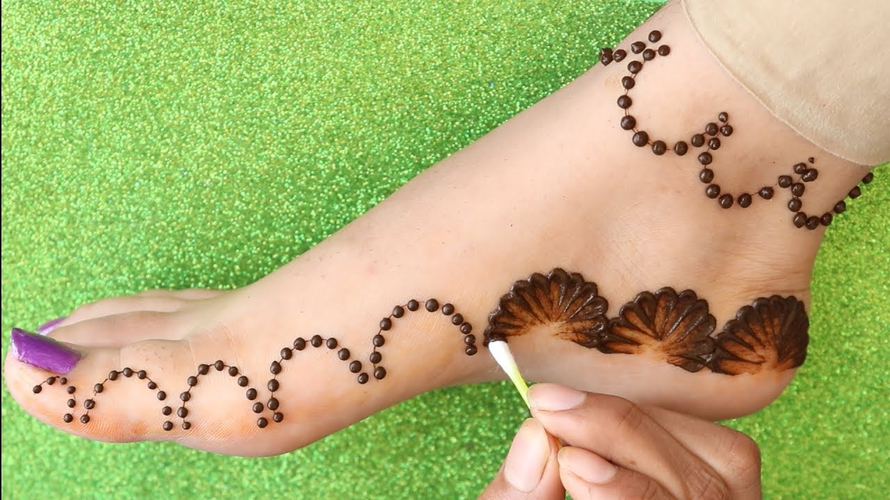 Most Beautiful Feet Mehndi Design 2019 | Simple Foot Mehndi Design | Easy Leg Mehndi Design