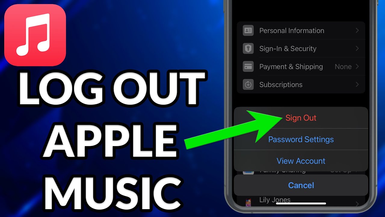How To Log Out Of Apple Music