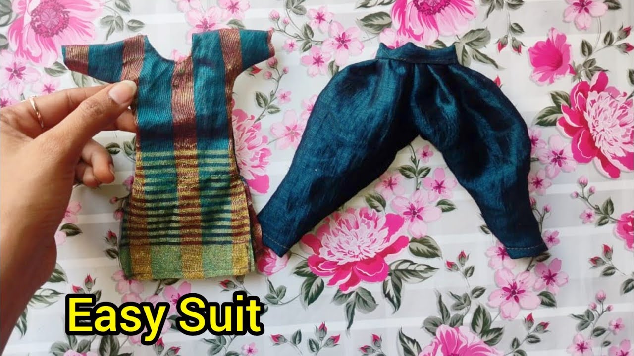 Easy Suit Salwar For Barbie| D Creating