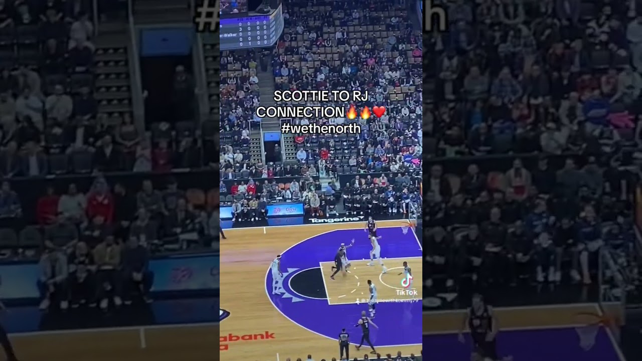 SCOTTIE TO RJ CONNECTION!! #wethenorth #raptors #toronto #basketball #fyp