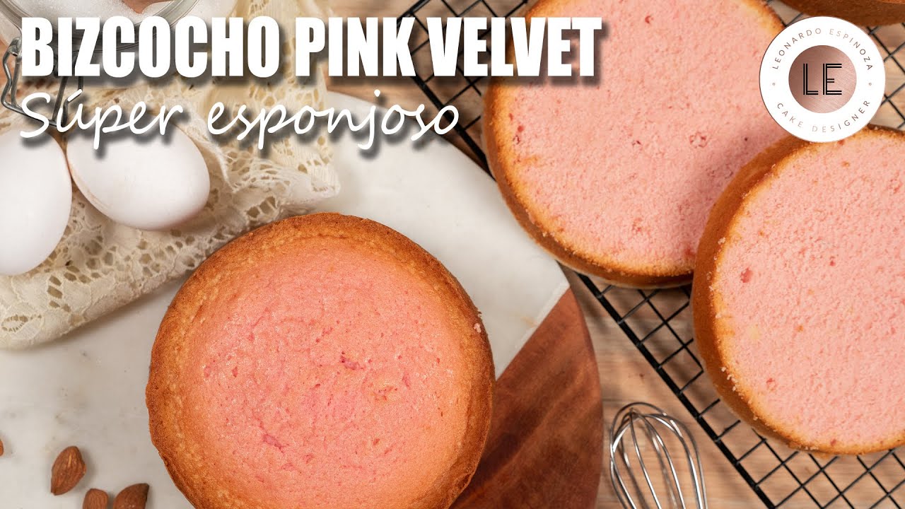 BIZCOCHO PINK VELVET | Terciopelo rosa | Receta paso a paso