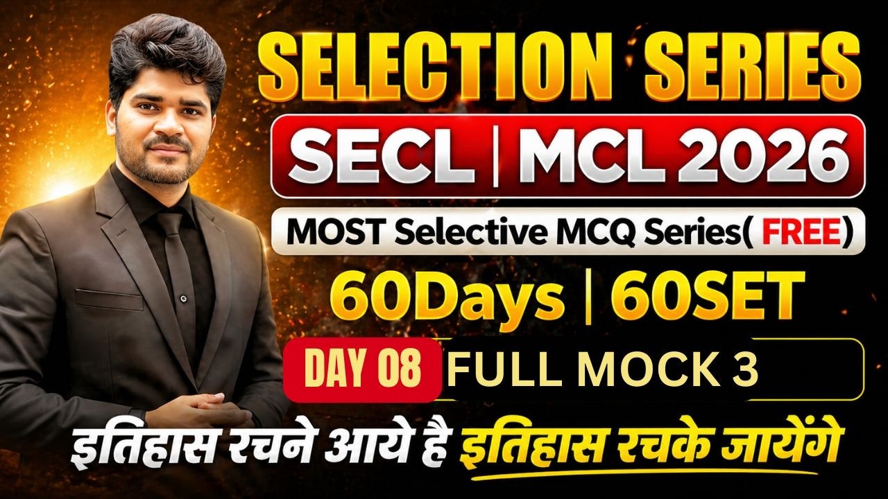 SECL | MCl 2026 | Day08 | SELECTION SERIES | Assistant Foreman | ELECTRICAL Live@8:30pm #secl #mcl