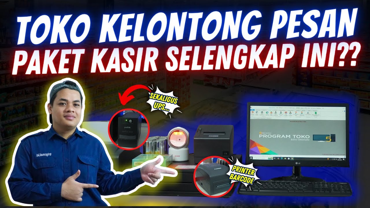 PAKET KASIR PALING LEGIT! Bikin Owner Toko Kelontong JADI JURAGAN! #reviewpc #alatkasir